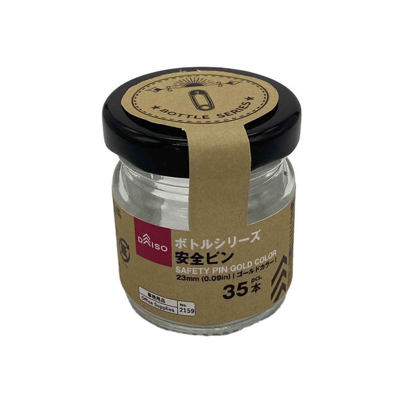 Bottle Series Safety Pin Gold Color 23mm