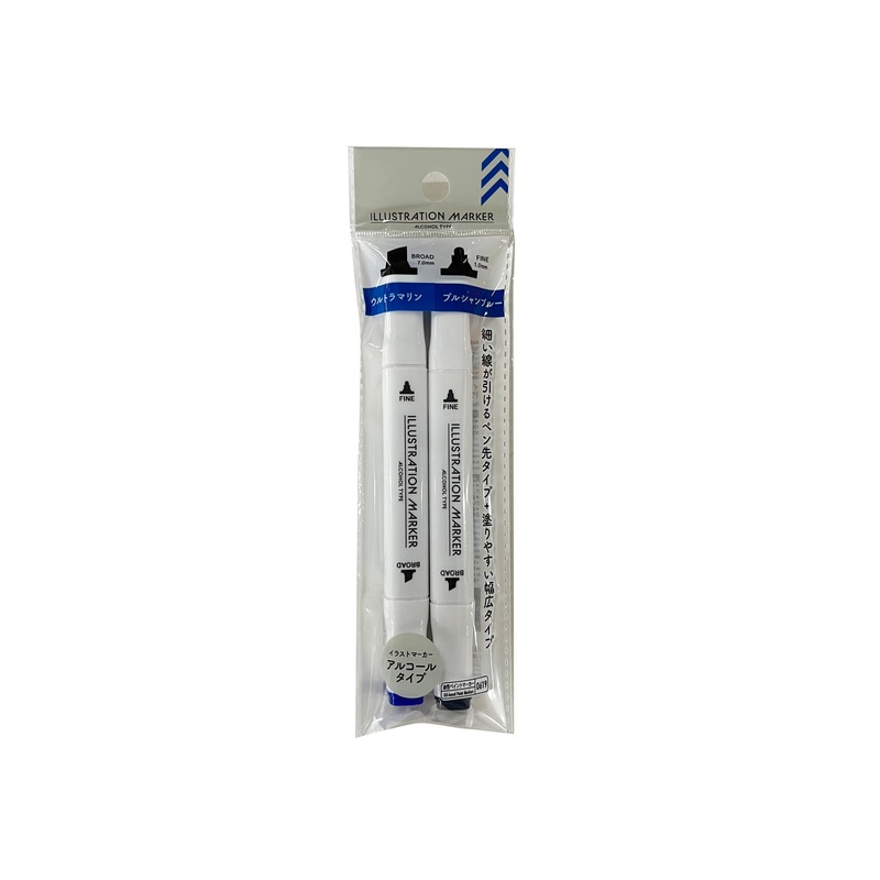 Illustration Marker-Ultramarine-Prussian Blue-
