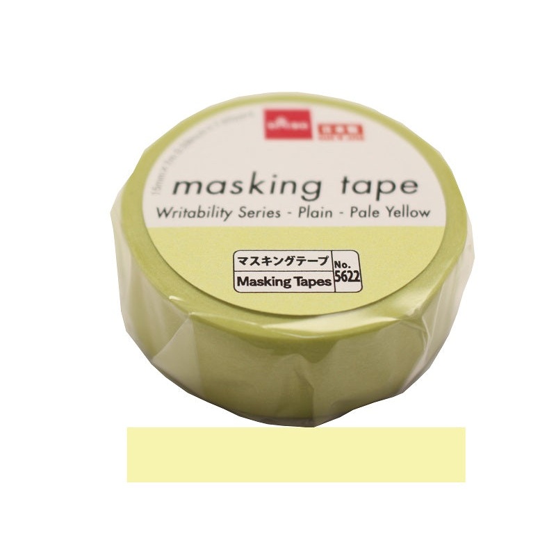 Masking Tape - Writability Series - Plain -Pale Yellow-