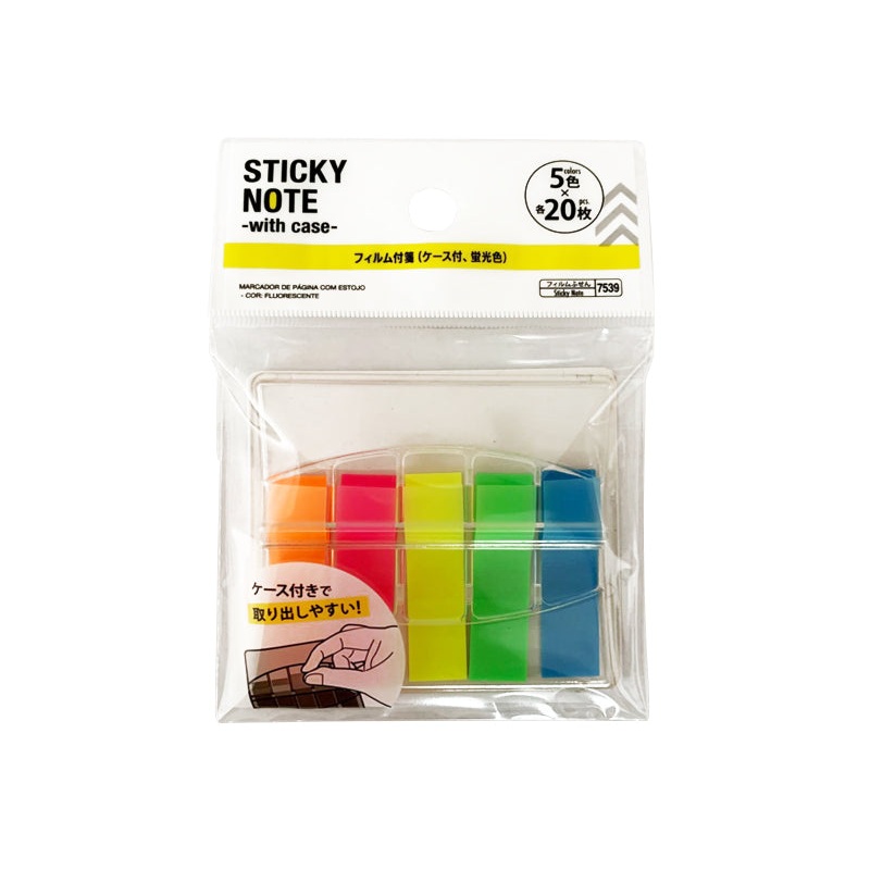 Sticky Note with Case Fluorescent