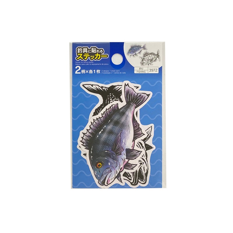 Fish Design Sticker Black Sea Bream