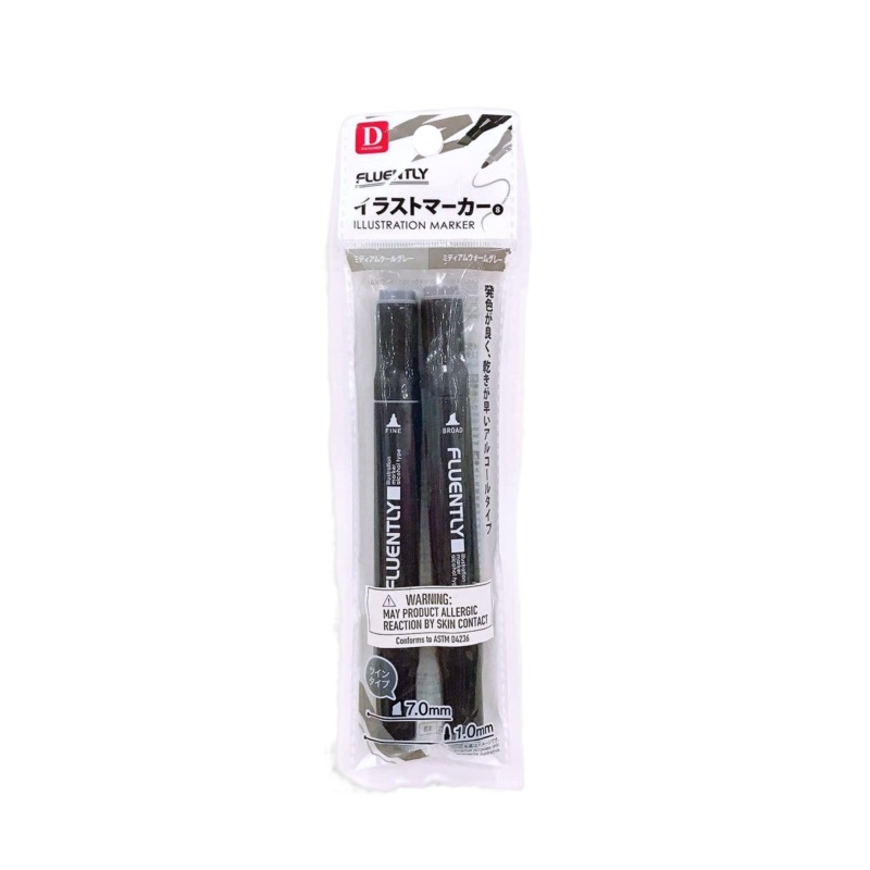 Illustration Marker-Medium Cool Gray-Medium Warm Gray-