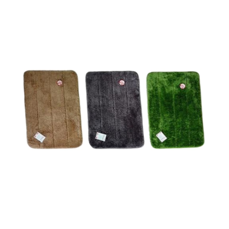 Microfiber Floor Mat Green/Grey/Brown