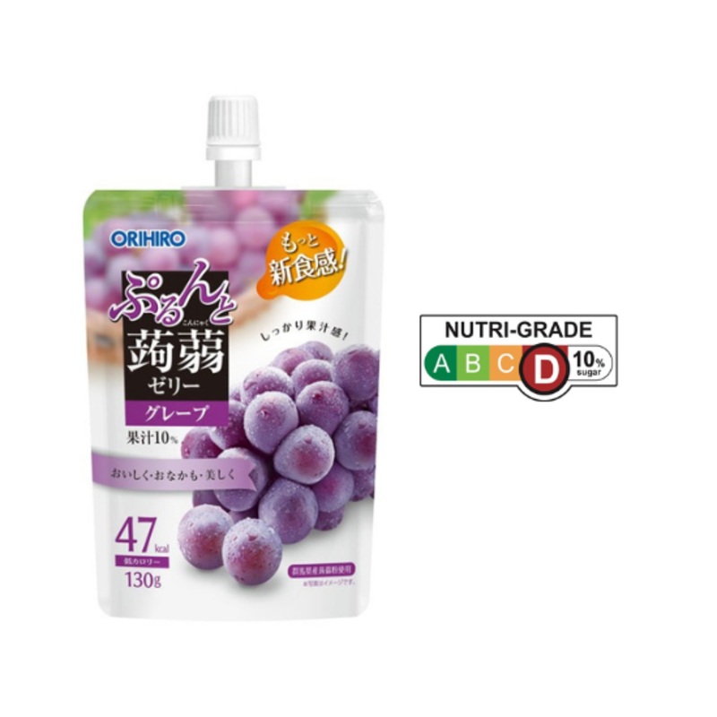 Orihiro Konjac Jelly Standing Pouch Grape 130g