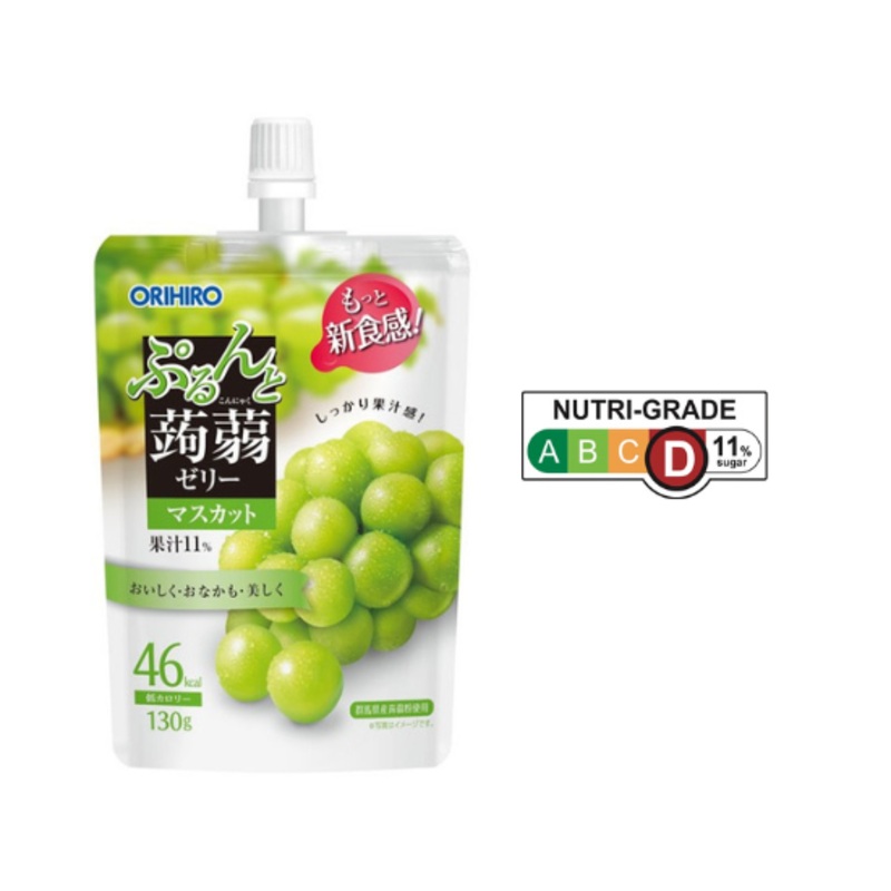 Orihiro Konjac Jelly Standing Pouch Muscat 130g