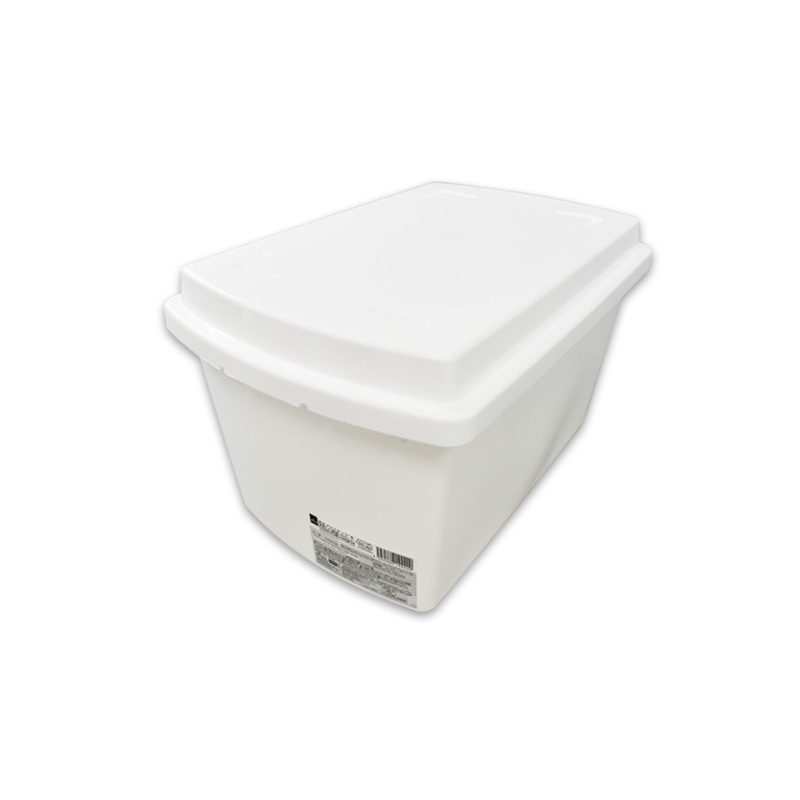 Recycled Plastic Box with Lid for CDs/DVDs White 10.62in x 7.08in x 6.10in