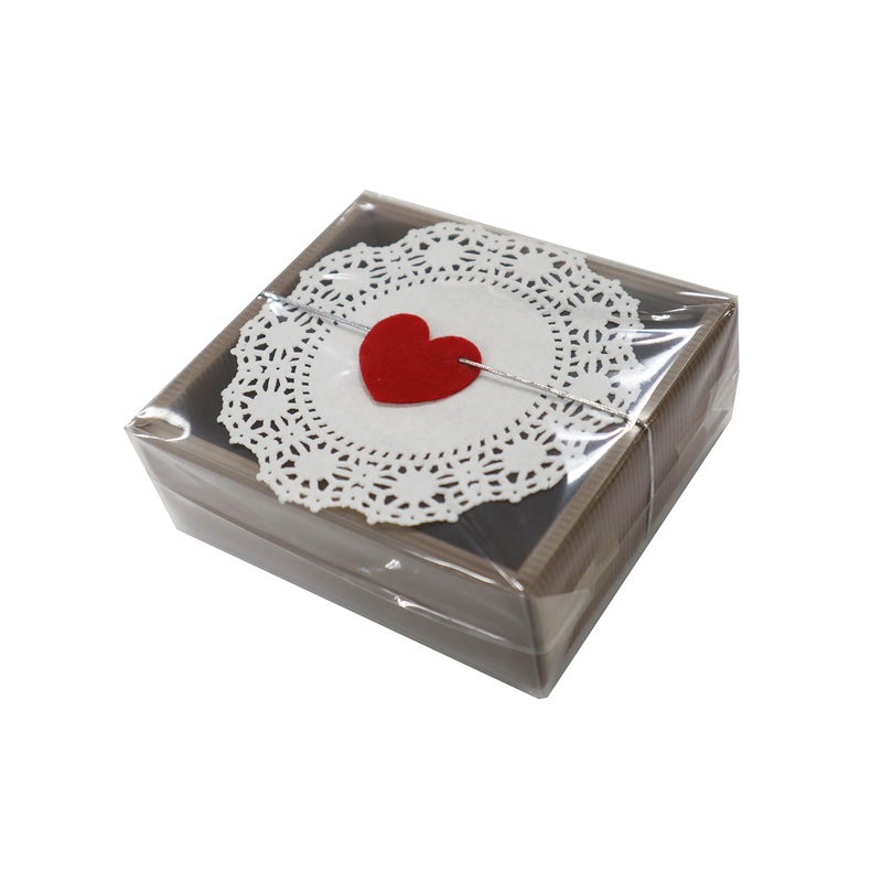 Box for Chocolate Truffle 4pcs Brown