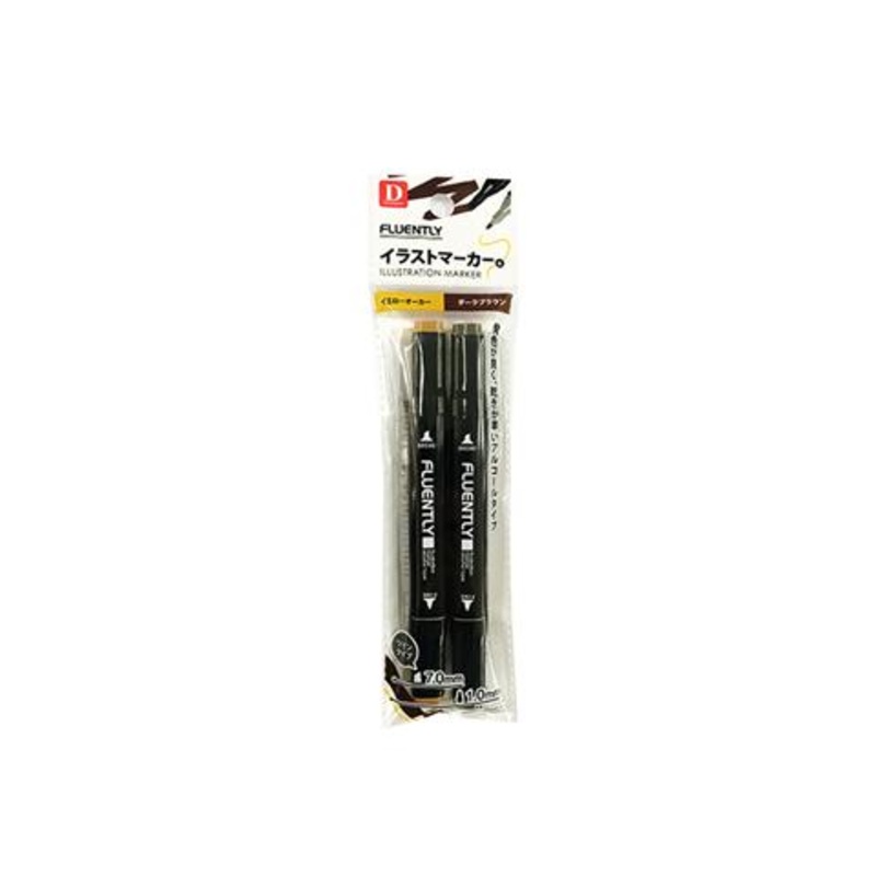 Illust Marker Yellow Orcer/Dark Brown