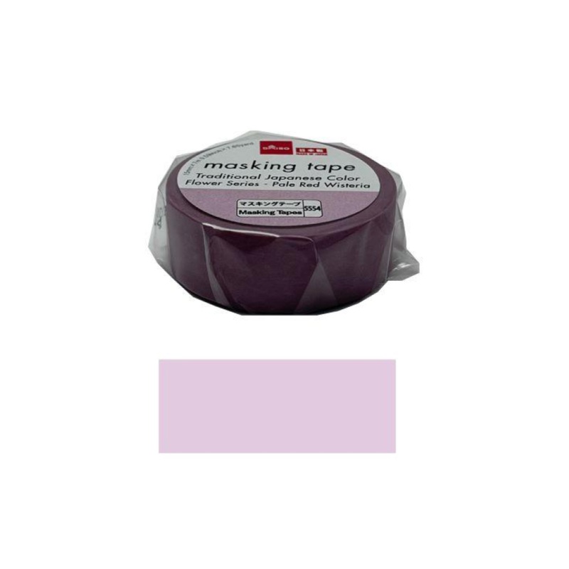 Masking Tape Traditional Japanese Color Flower Series Pale Red Wisteria