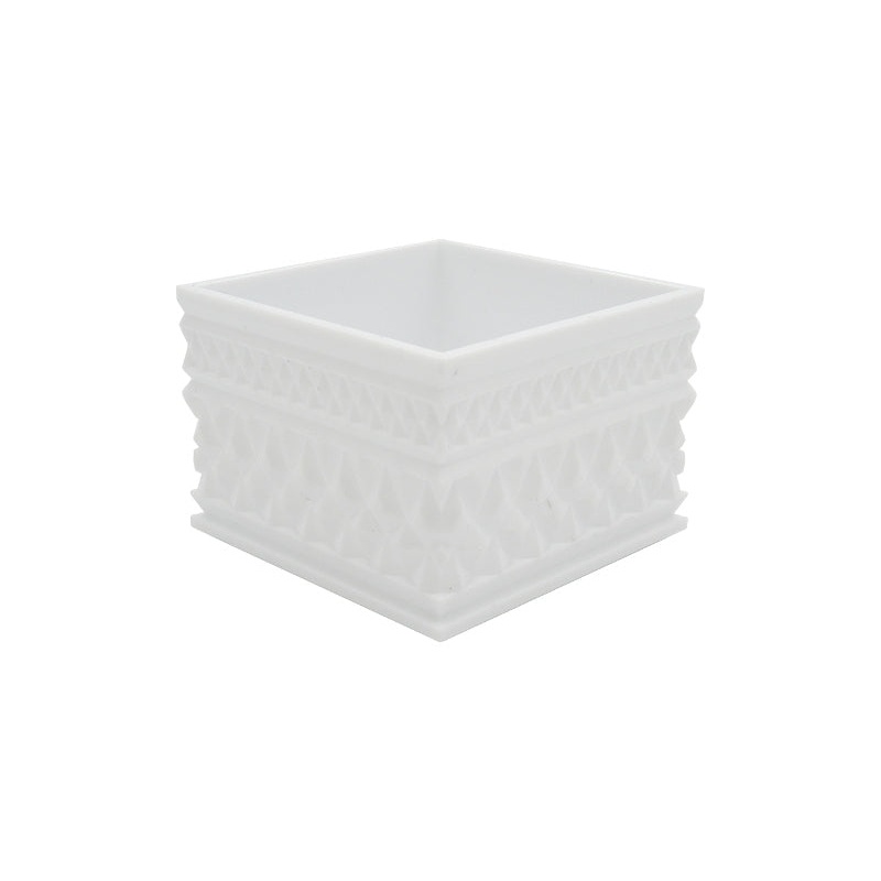 Shiny Square Case White Shallow