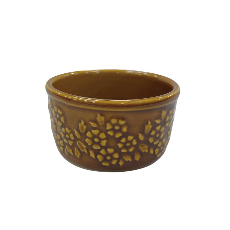 Flower Relief Cocotte Brown