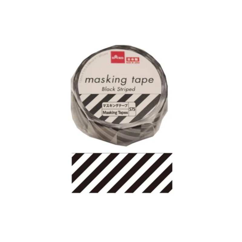 Masking Tape Black Striped