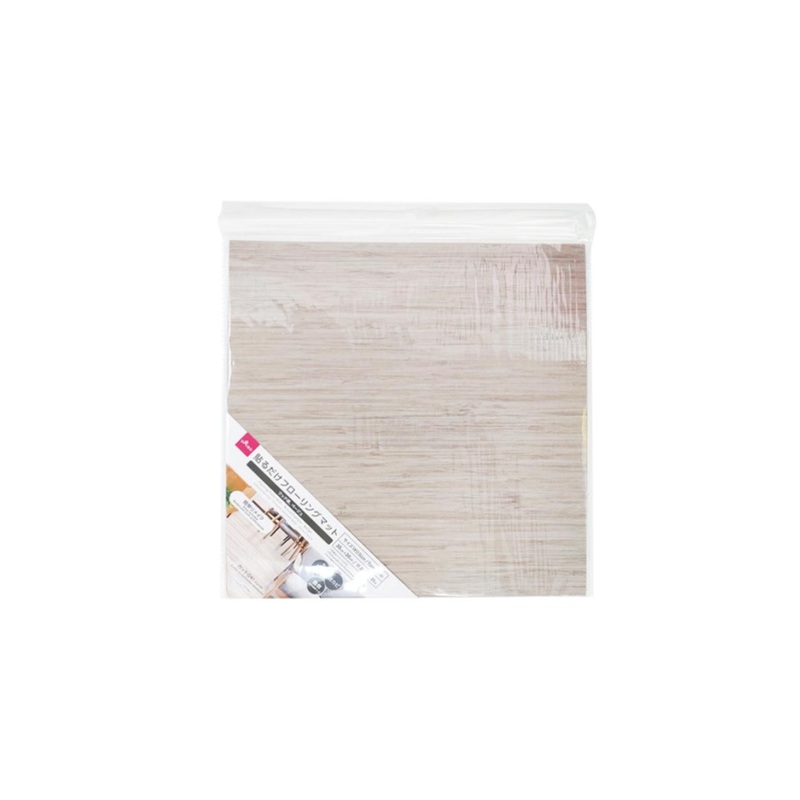 Pasting Floor Mat Wood Pattern Beige 11.81 in x 11.81 in