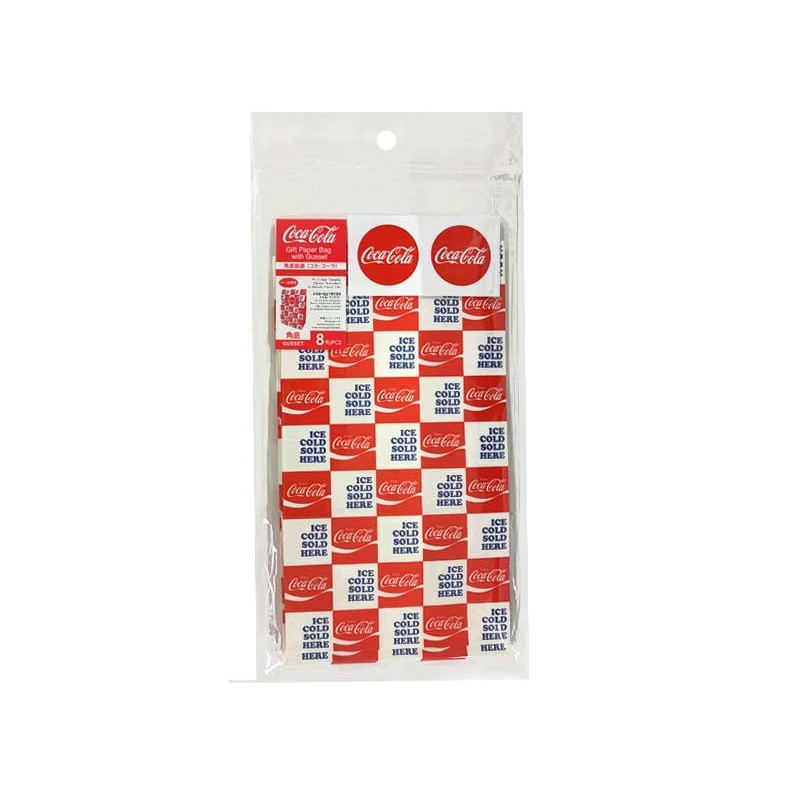 Gift Paper Bag with Gusset - Coca-Cola - 23cm x 13cm x 8cm - 8pcs