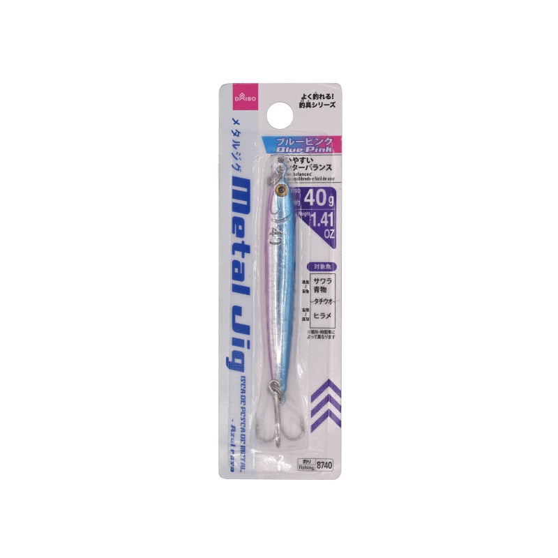 Metal Jig 40g Blue Pink