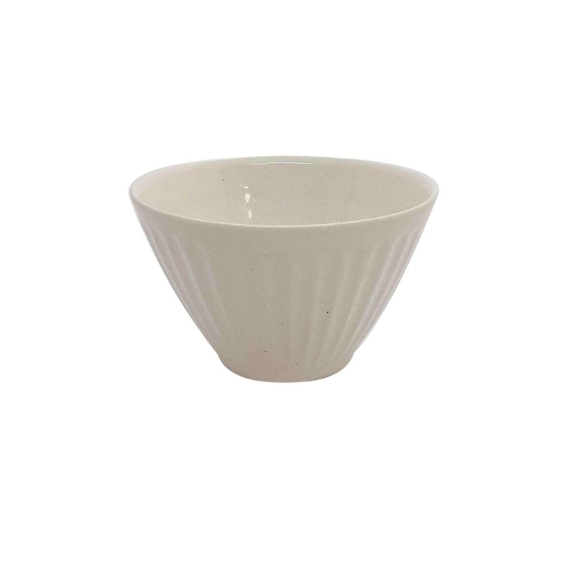 Minoyaki Shaving Small Bowl White