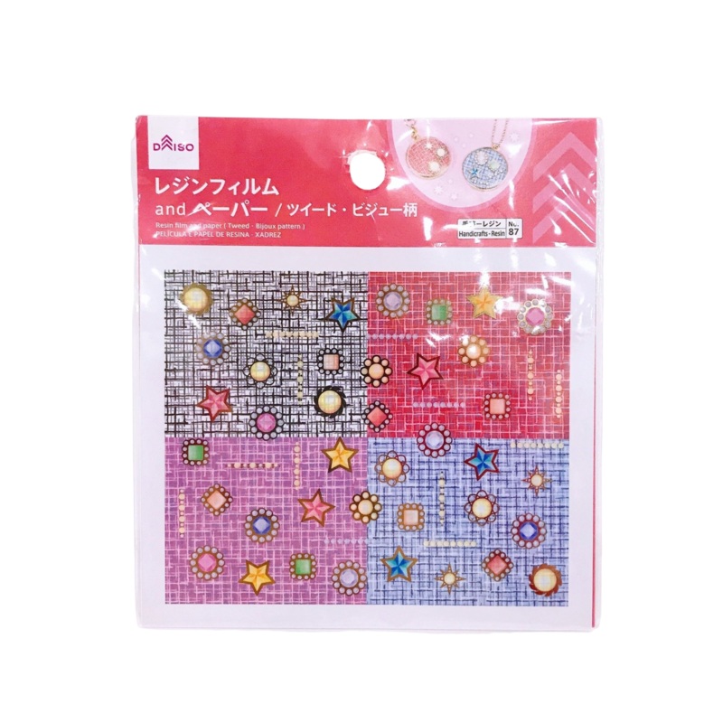 Resin Film And Paper(Tweed.Bijoux Pattern)