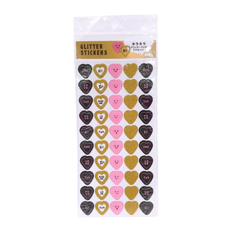 Stickers Sheets (Glitter Heart)
