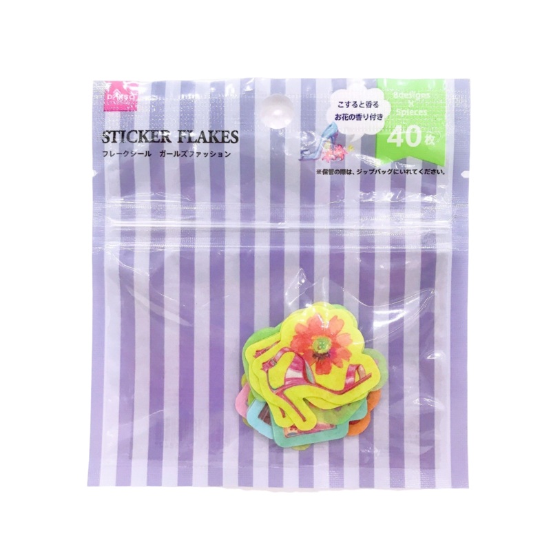 Sticker Flakes (Girls Fashion  40 Pieces)