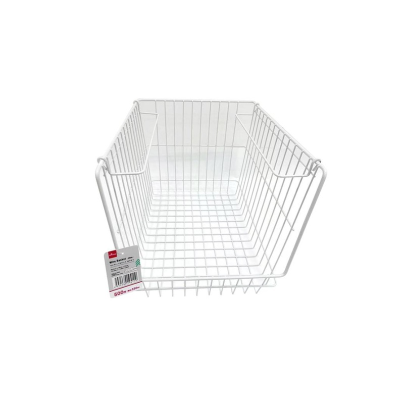 Wire Basket White 26.5cm x 36cm x 24cm