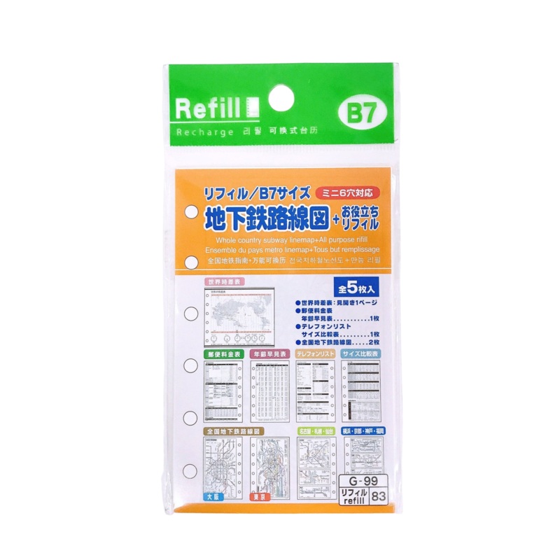 B7 Refill Subway Map