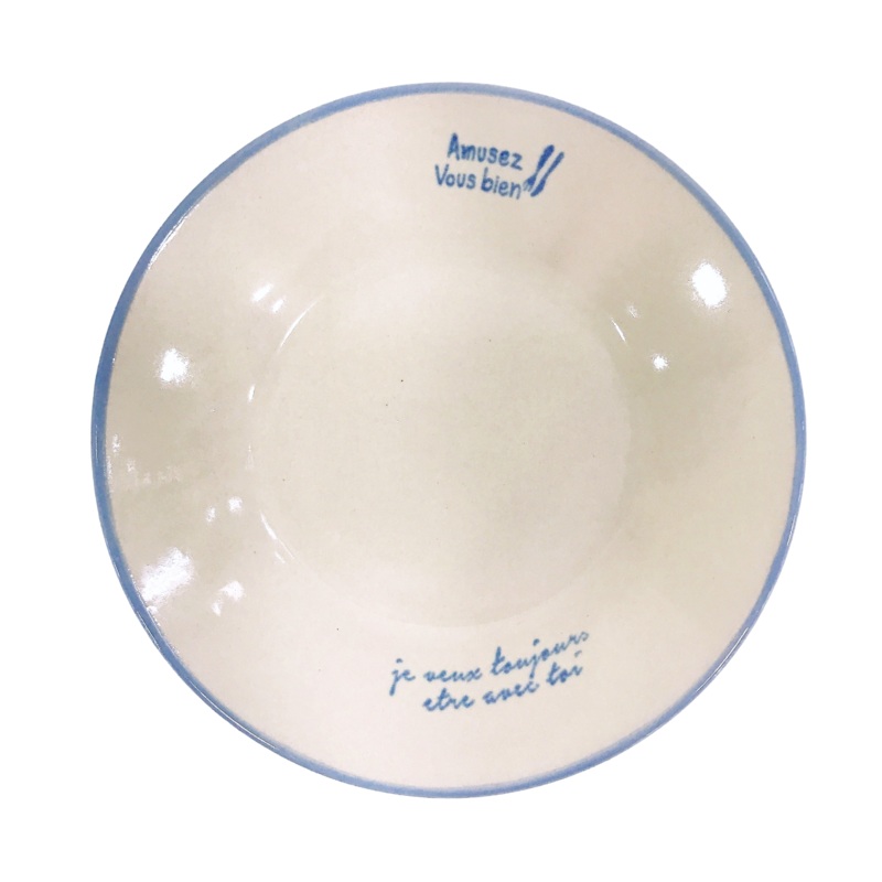NATURAL BLUE LINE DEEP PLATE 13.5CM