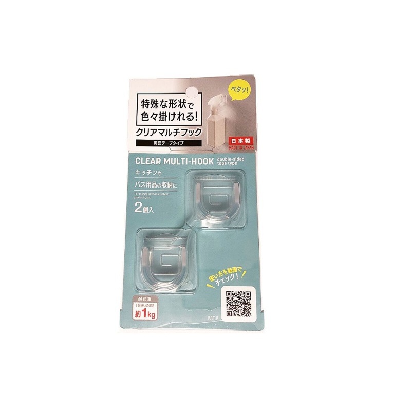 Clear Multi-Hook Double-Sided Tape Type