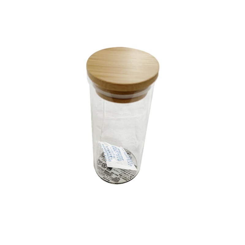 Glass Canister with Bamboo Lid 120ml