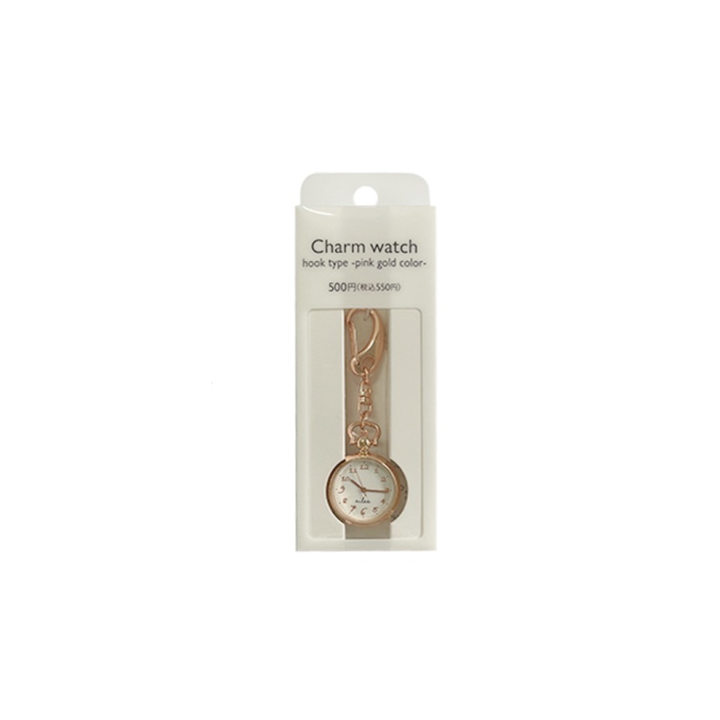 Charm Watch Hook Type Pink/Gold
