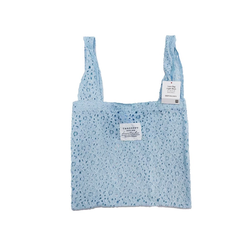 Lace Bag M Light Blue