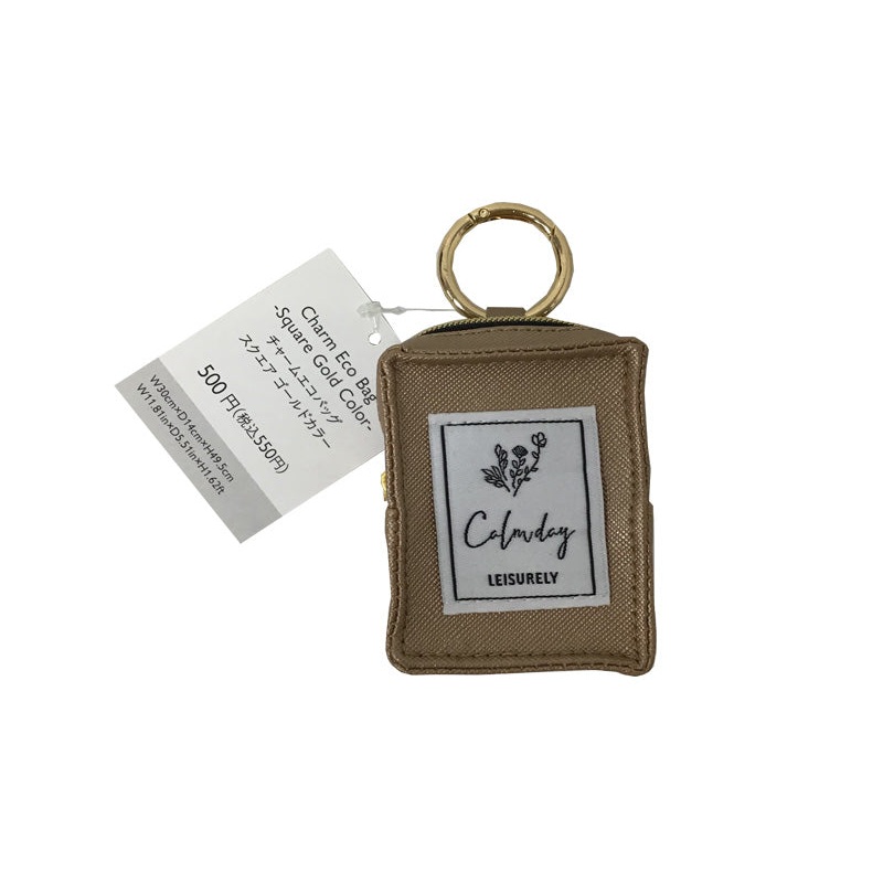Charm Eco Bag Square Gold