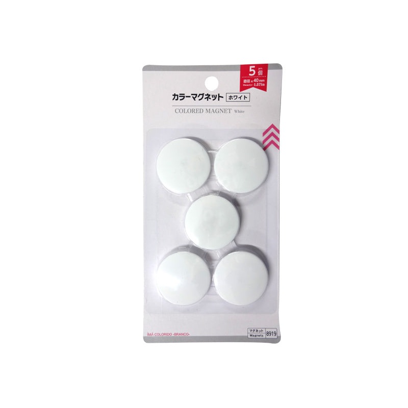 Colored Magnet White 40mm
