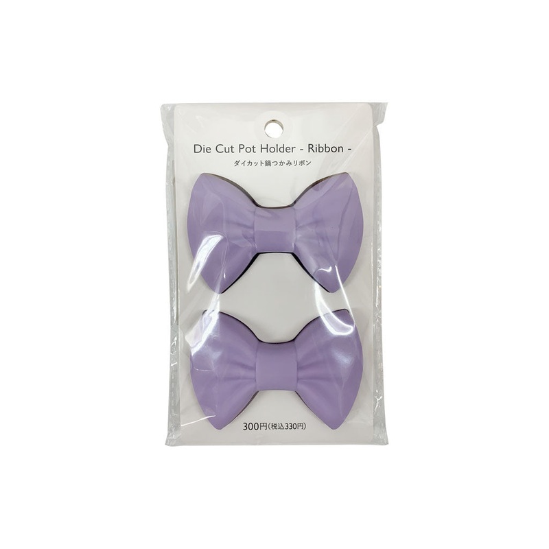 Die Cut Pot Holder Ribbon Light Purple