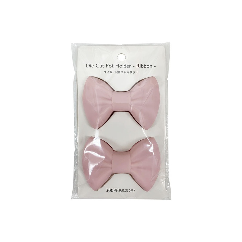 Die Cut Pot Holder Ribbon Pink