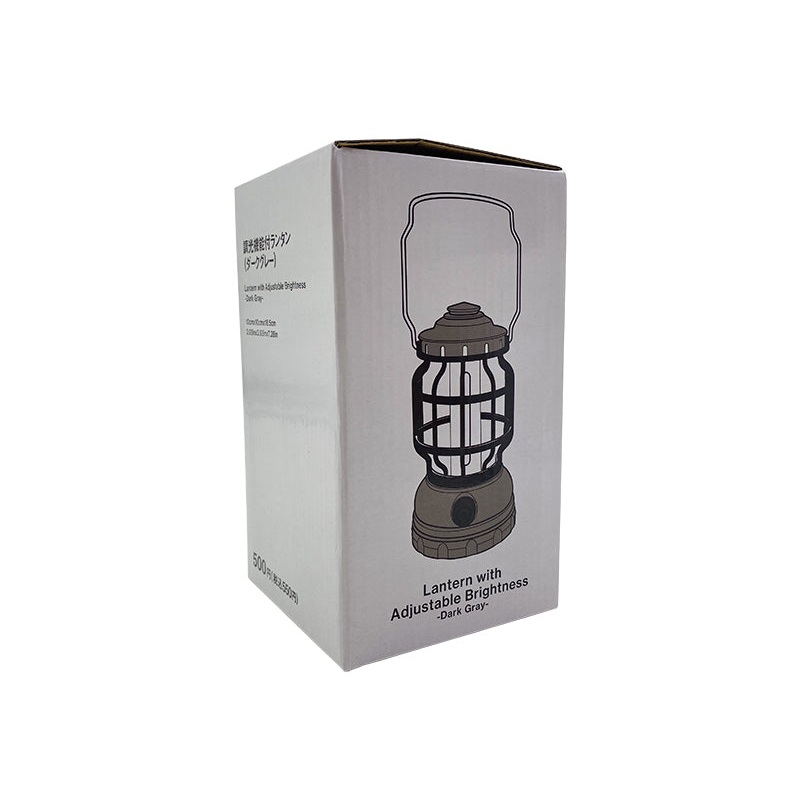 Lantern with Adjustable Brightness Dark Gray