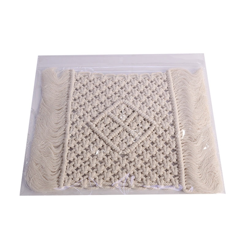 Rope Woven Mat Grid Shape