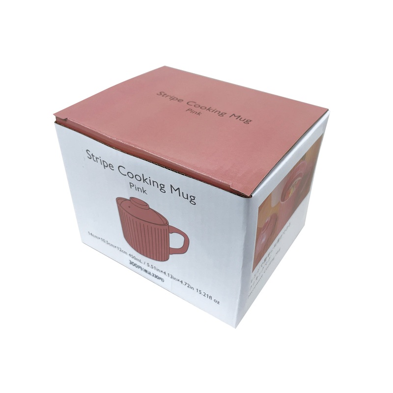 Stripe Cooking Mug Pink