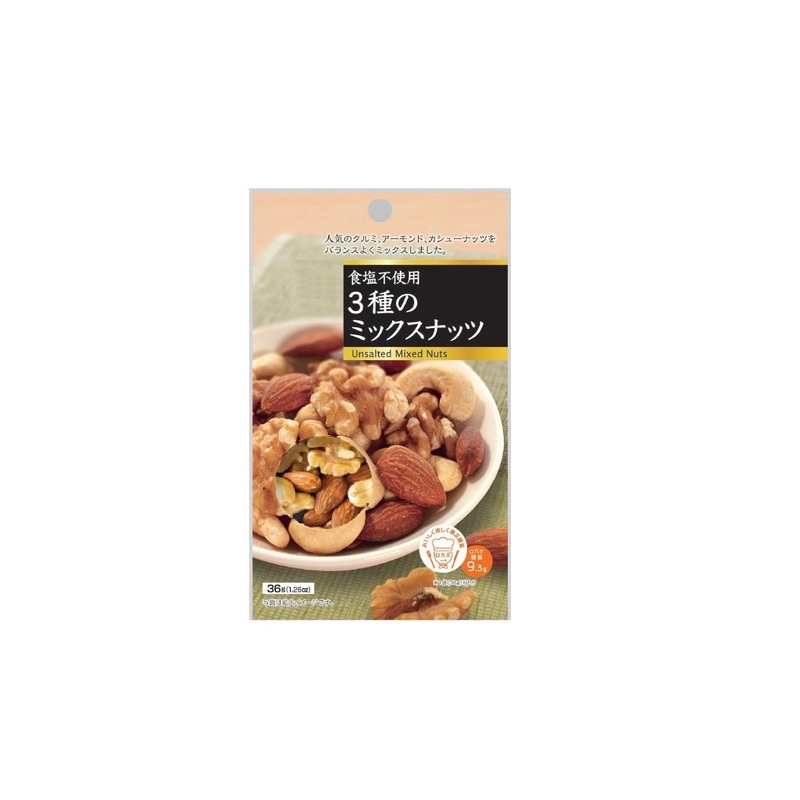 Unsalted Mixed Nuts 36g