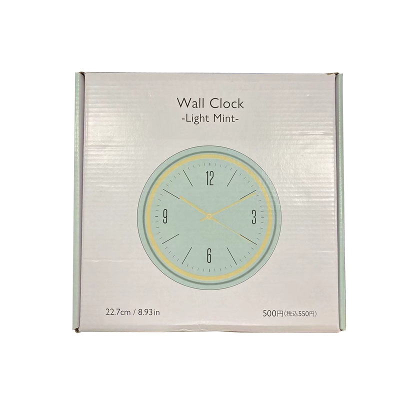 Wall Clock 22.7cm Light Mint