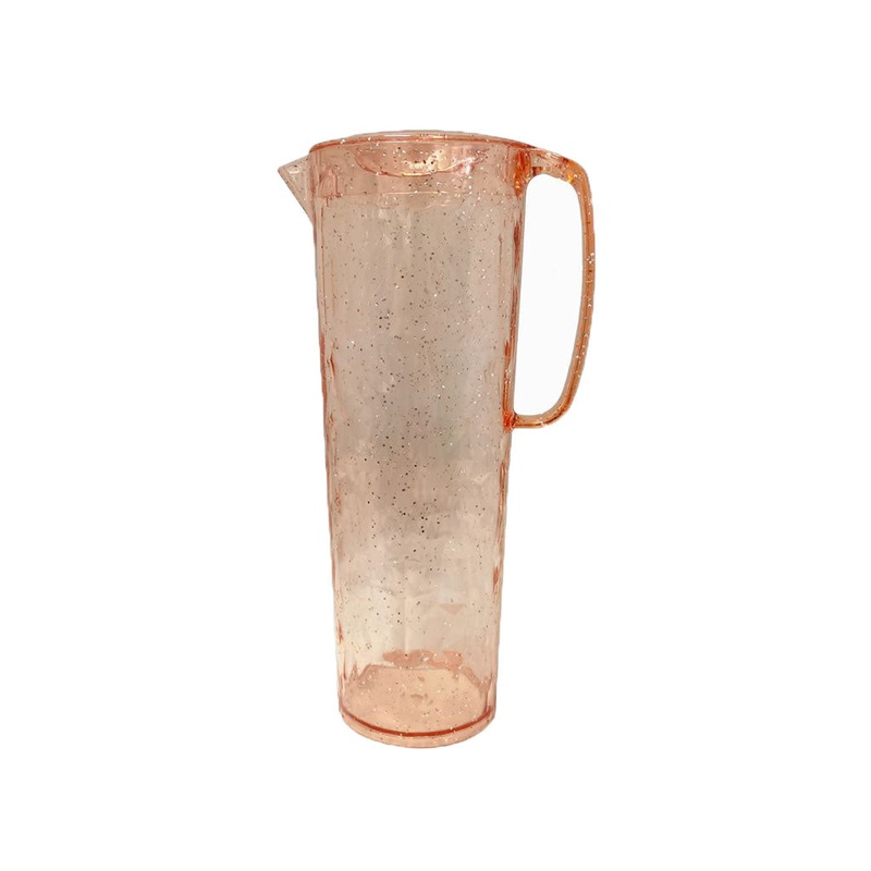 Water Bottle with Glitter Light Pink