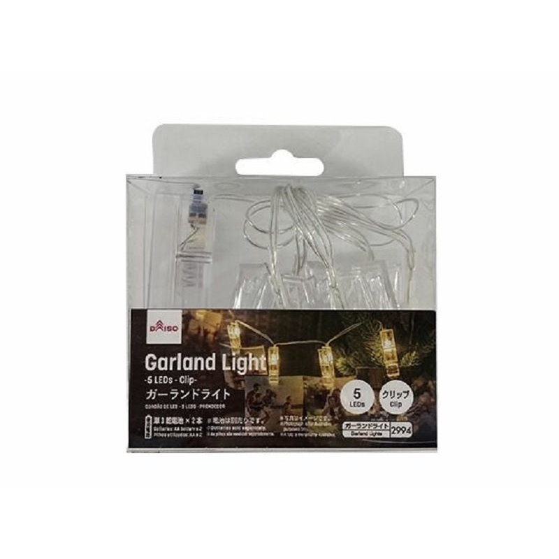 Garland Light -5 LEDs - Clip-