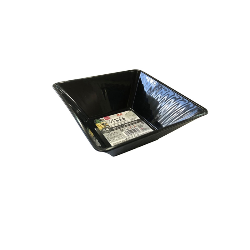 Japanese Tableware Square Bowl Black 5.59in x 5.59in x 2.12in