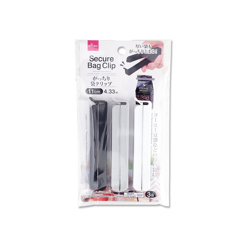 Secure Bag Clip -11cm - 4.33in - 3 pcs.-