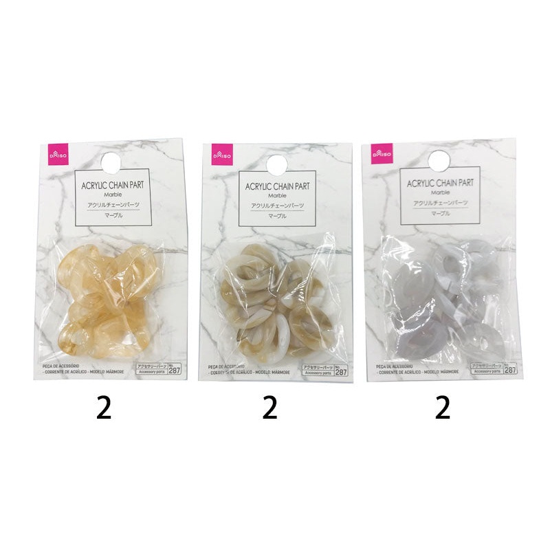 Acrylic Chain Parts Marble