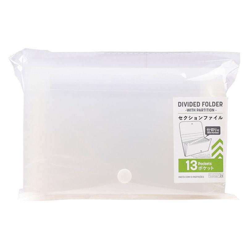 Divided Folder -With Partition - 13 Pockets-