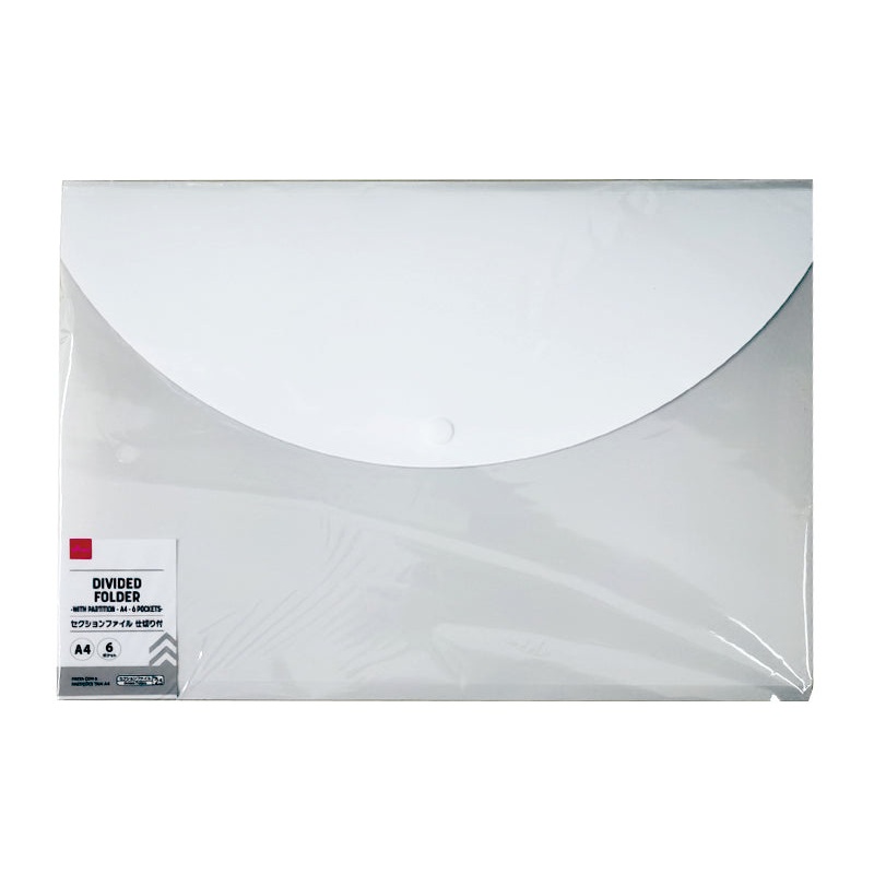 Divided Folder -With Partition - A4 - 6 Pockets-