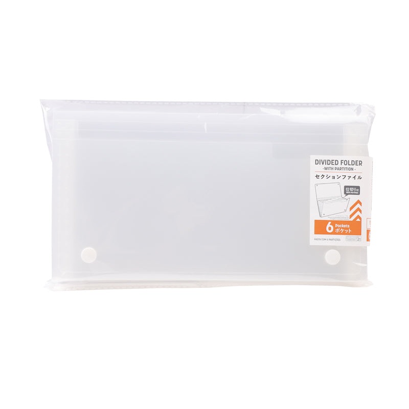 Divided Folder with Partition Six Pockets