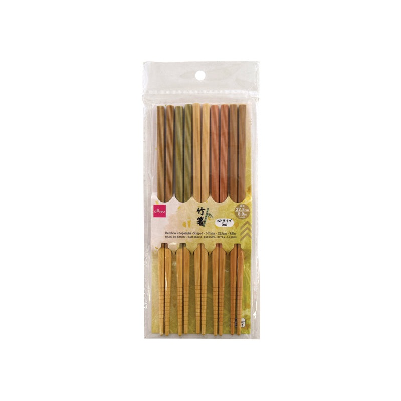 Bamboo Chopsticks Striped 22.5cm