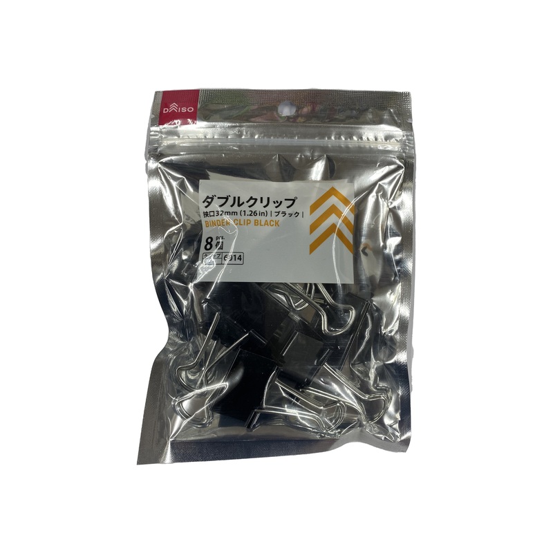 Binder Clip Black Clip 32mm