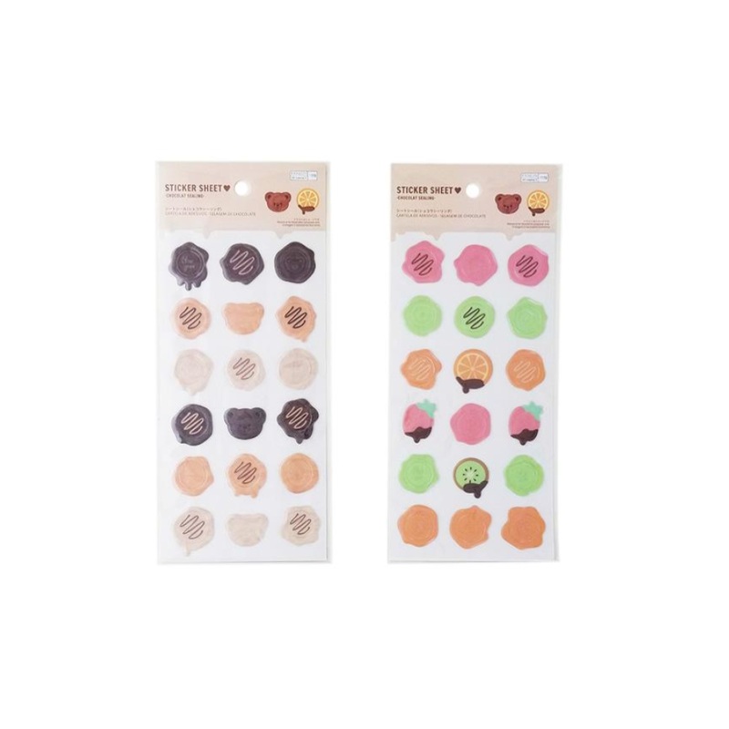 Sticker Sheet Chocolate Sealing